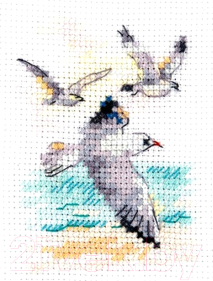 Набор для вышивания Алиса Ветер с моря. Чайки / 0-221
