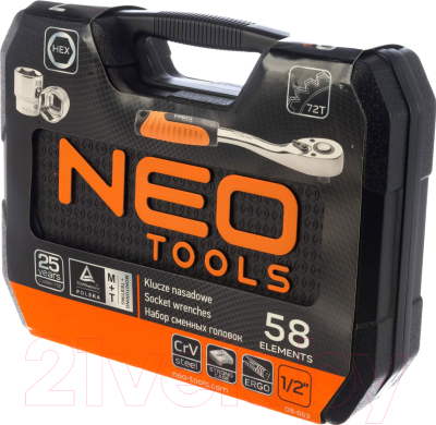 Универсальный набор инструментов NEO 08-663