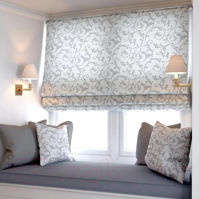 Изображение товара Римская штора Jalux Вензеля 0502/1 80x170 (серый)