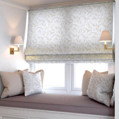 Изображение товара Римская штора Jalux Вензеля 0502/2 200x170 (бежевый)