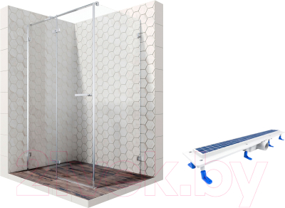 

Душевой уголок Ambassador, Set 120x90 / 10011104L-ST4