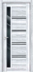 Дверь межкомнатная Velldoris Xline 1 80x200 (клен айс/лакобель черный) - 