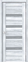 Дверь межкомнатная Velldoris Xline 4 60x200 (клен айс/лакобель черный) - 