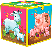 

Развивающая игрушка Азбукварик, Говорящий кубик. В гостях на ферме