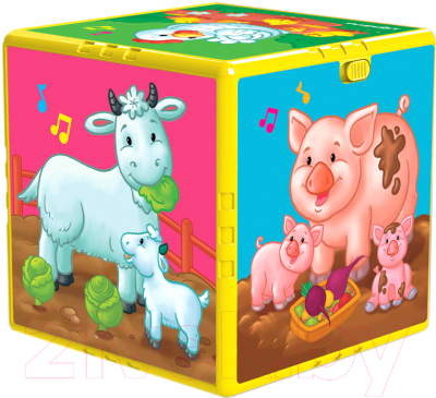Развивающая игрушка Азбукварик Говорящий кубик. В гостях на ферме