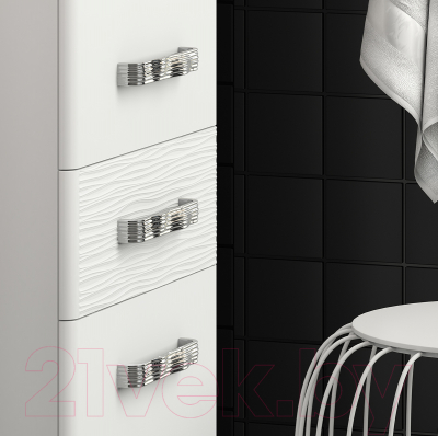 Шкаф-пенал для ванной Sanwerk Sierra 40 R 3F / MV0000453 (белый)