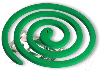 Набор спиралей от насекомых Nadzor Малодымные (10шт, зеленый)