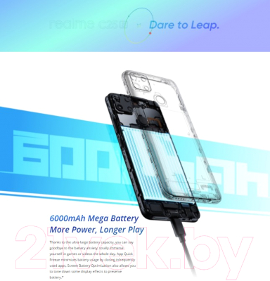 Смартфон Realme C25s 4GB/64GB / RMX3195 (голубой)