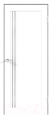 Дверь межкомнатная Velldoris Xline 8 70x200 (зеффиро эмалит/стекло мателюкс)
