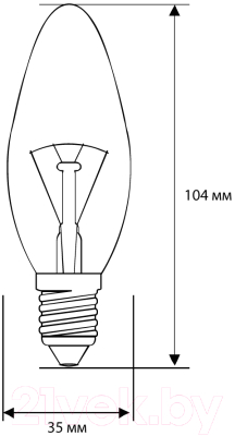 Лампа Camelion 40-B-CL-E14 / 8968