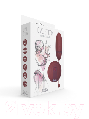 Виброяйцо Lola Games Love Story Mata Hari / 1800-03Lola (красный)