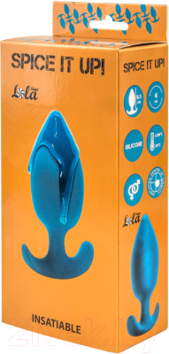 Пробка интимная Lola Games Spice It Up Insatiable Aquamarine / 8011-03lola (бирюзовый)