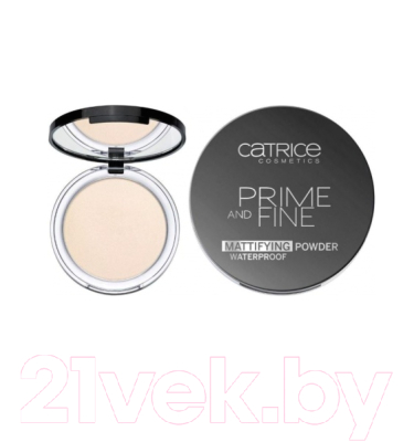 Пудра компактная Catrice Prime And Fine Mattifing водостойкая тон 010 (9г)