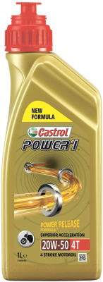 Моторное масло Castrol Power 1 4T 20W50 / 15689A (1л)