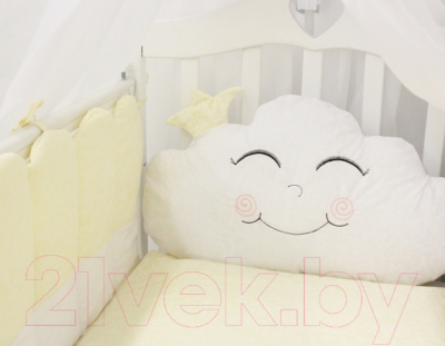 Комплект постельный для малышей ByTwinz Звездочка 4 (желтый)