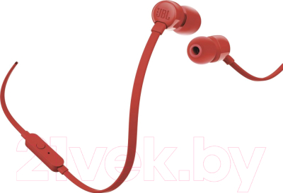 Наушники-гарнитура JBL T110 (красный)