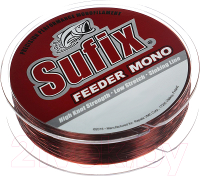 Леска монофильная Sufix Feeder mono 0.14мм / DS1XL0140MZB2O (150м, красный)