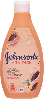 Гель для душа Johnson's Body Care Vita Rich смягчающий с экстрактом папайи (250мл)