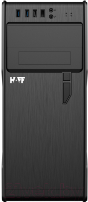 Корпус для компьютера HAFF 2808-U3 500W (черный/серебристый)
