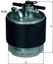 

Топливный фильтр Knecht/Mahle, KL440/18