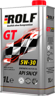 Моторное масло Rolf GT SAE 5W30 SN/CF / 322233 (1л)