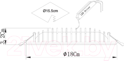 Изображение товара Точечный светильник Arte Lamp Sirio A7207PL-2WH