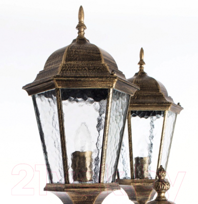 Фонарь уличный Arte Lamp Genova Marrone A1207PA-3BN