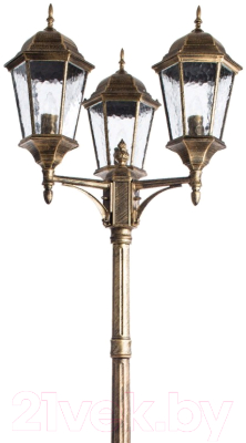 Фонарь уличный Arte Lamp Genova Marrone A1207PA-3BN