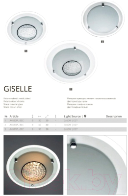Потолочный светильник Arte Lamp Giselle A4831PL-2CC