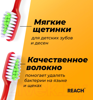 Зубная щетка REACH Wonder Grip 6-12 лет