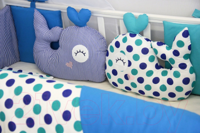 Комплект постельный для малышей ByTwinz Маленький кит 6