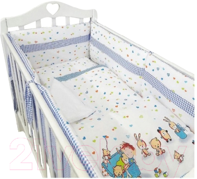 Комплект постельный для малышей ByTwinz Игрушки 6