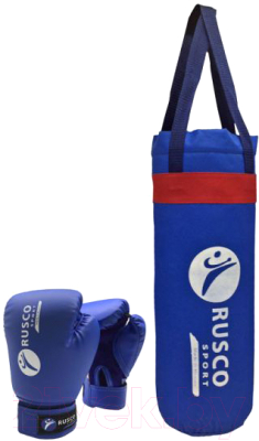 Набор для бокса детский RuscoSport 6oz (синий)