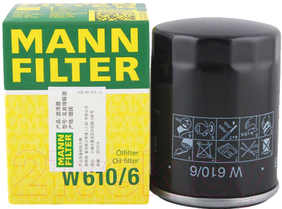 Масляный фильтр Mann-Filter W610/6