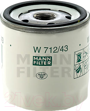 Масляный фильтр Mann-Filter W712/43