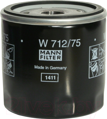 Масляный фильтр Mann-Filter W712/75