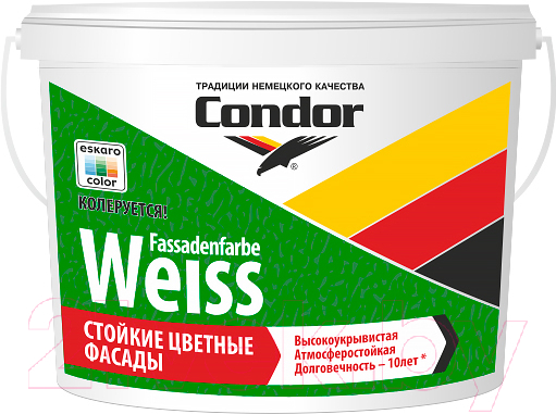 Краска CONDOR Fassadenfarbe Weiss (15кг)