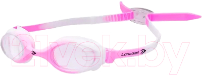 Очки для плавания LongSail Kids Crystal L041231 (розовый/белый)