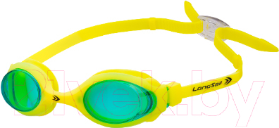Очки для плавания LongSail Kids Marine L041020 (зеленый/желтый)
