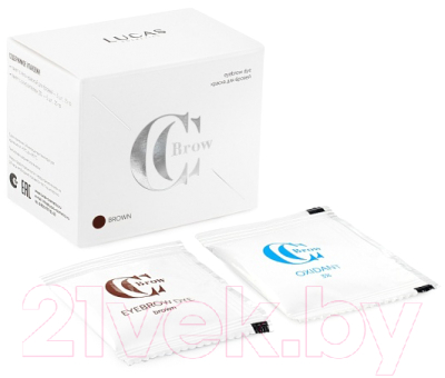 

Краска для бровей Lucas Cosmetics, Брюнет/шатен (коричневый);брюнет (чёрный), CC Brow темно-коричневый