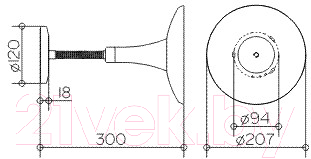 Изображение товара Зеркало косметическое Keuco Elegance 17676019000
