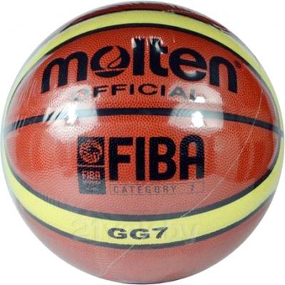 Баскетбольный мяч Molten PU-MO12 - общий вид в упаковке