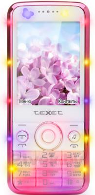 Мобильный телефон Texet TM-D300 (бело-розовый) - общий вид