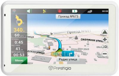GPS навигатор Prestigio GeoVision 5166 (PGPS5166CIS04GBWNV) - фронтальный вид