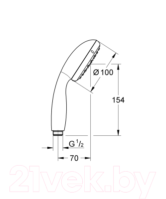 Лейка ручного душа GROHE Tempesta New II 27597000