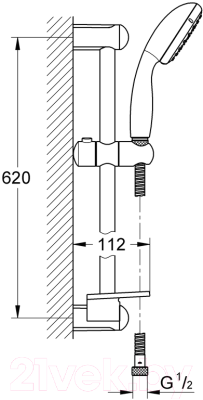 Душевой гарнитур GROHE Tempesta New II 27926000