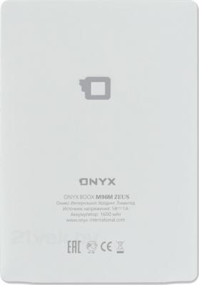 Электронная книга Onyx Boox M96M Zeus (белый) - вид сзади