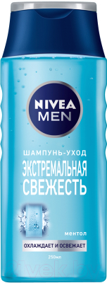 

Шампунь для волос Nivea, Men уход экстремальная свежесть