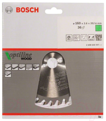 Пильный диск Bosch 2.608.640.597