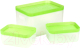 Набор контейнеров для хранения Berossi Good mix АС 25943000 (зеленый) - 